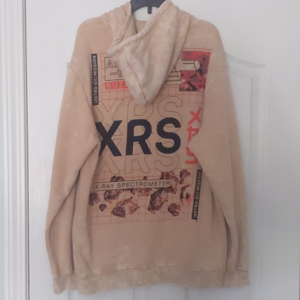 NASA faded look peach color hoodie, men's size medium - Picture 4 of 4